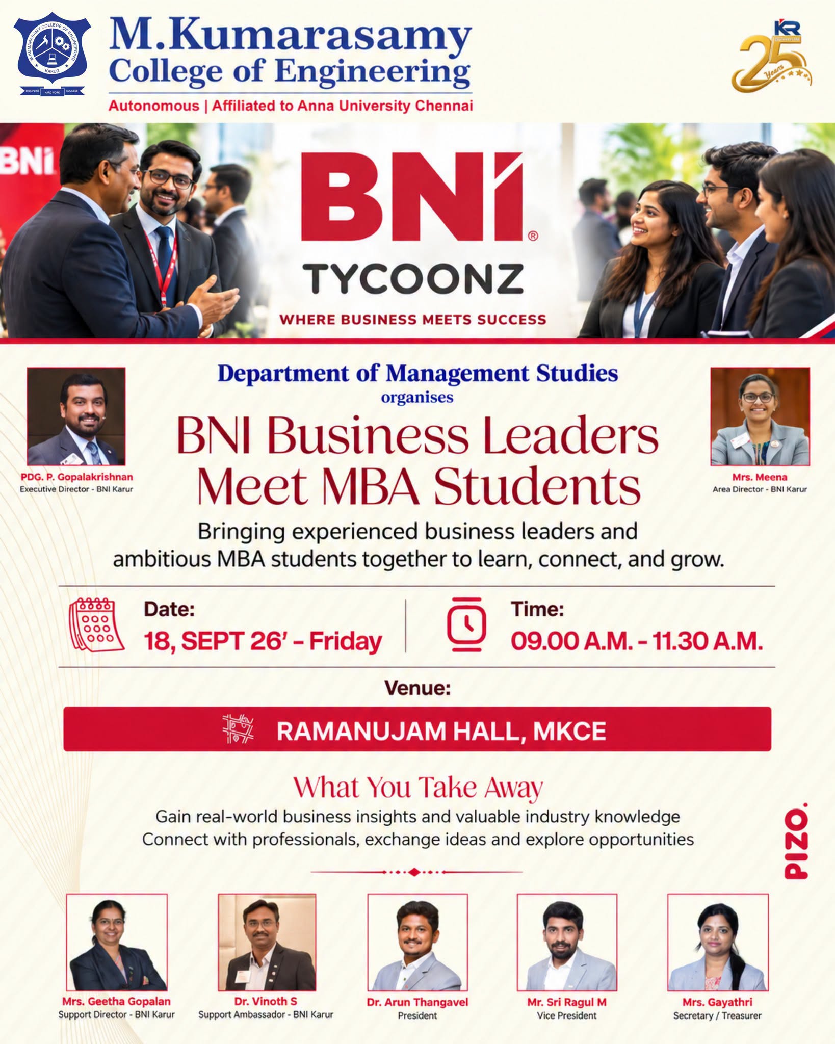 BNI BUSINESS LEADERS MEET MBA STUDENTS